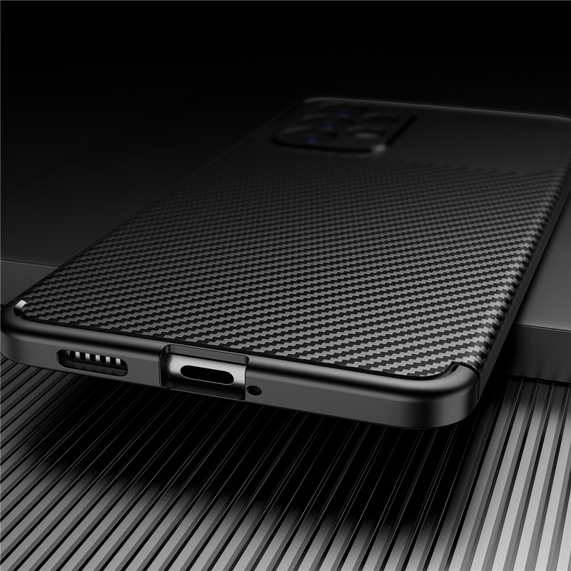 Ốp Điện Thoại TPU Mềm Siêu Mỏng Chống Rơi Họa Tiết Sợi Carbon Nhám Cho Samsung Galaxy A13 A23 A33 A53 A73 5G 4G A13 Lite