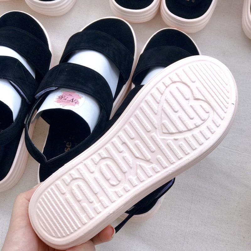 Giày Sandal Đế Bánh Mì Đế Xuồng 5 Phân Chuẩn Thái Lan