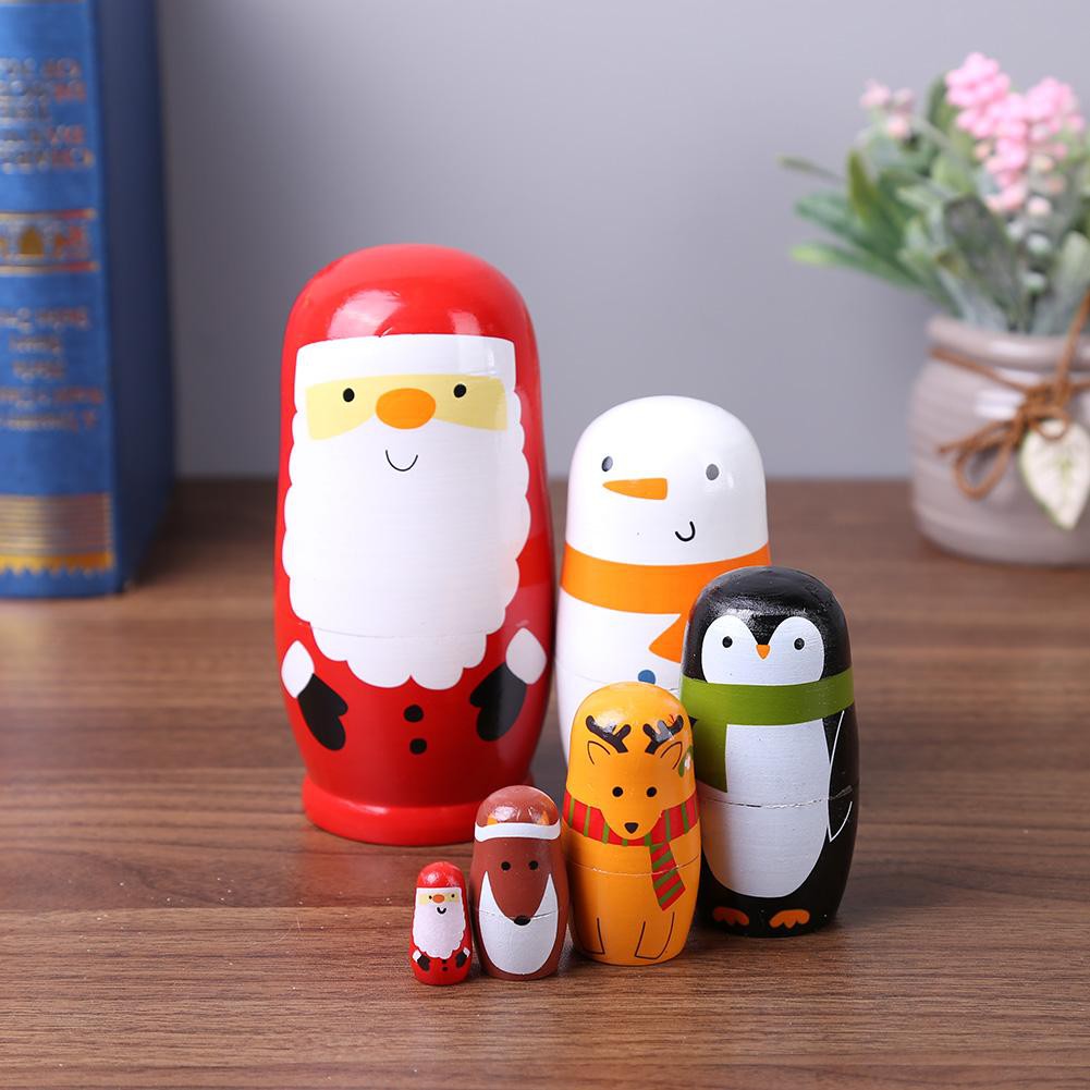 6 Búp Bê Nga Matryoshka Bằng Gỗ