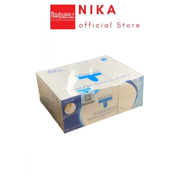 Hộp Giấy Bạc Ủ Phá Gel , Bột Hộp 204 Miếng Giấy Phá Gel