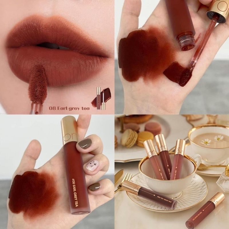 Son Kem Lì Hàn Quốc Mịn Mượt Như Nhung Romand Milk Tea Velvet Tint Ver 2 4.4g