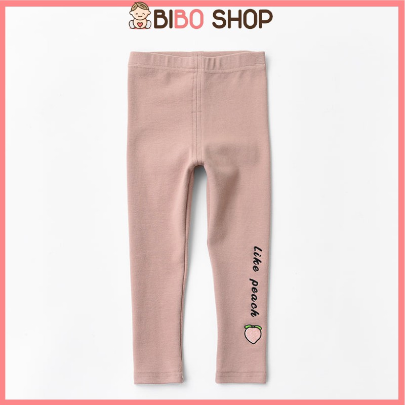 Quần LEGGING HOA QUẢ chất cotton mềm mịn cho bé gái từ 6-45kg