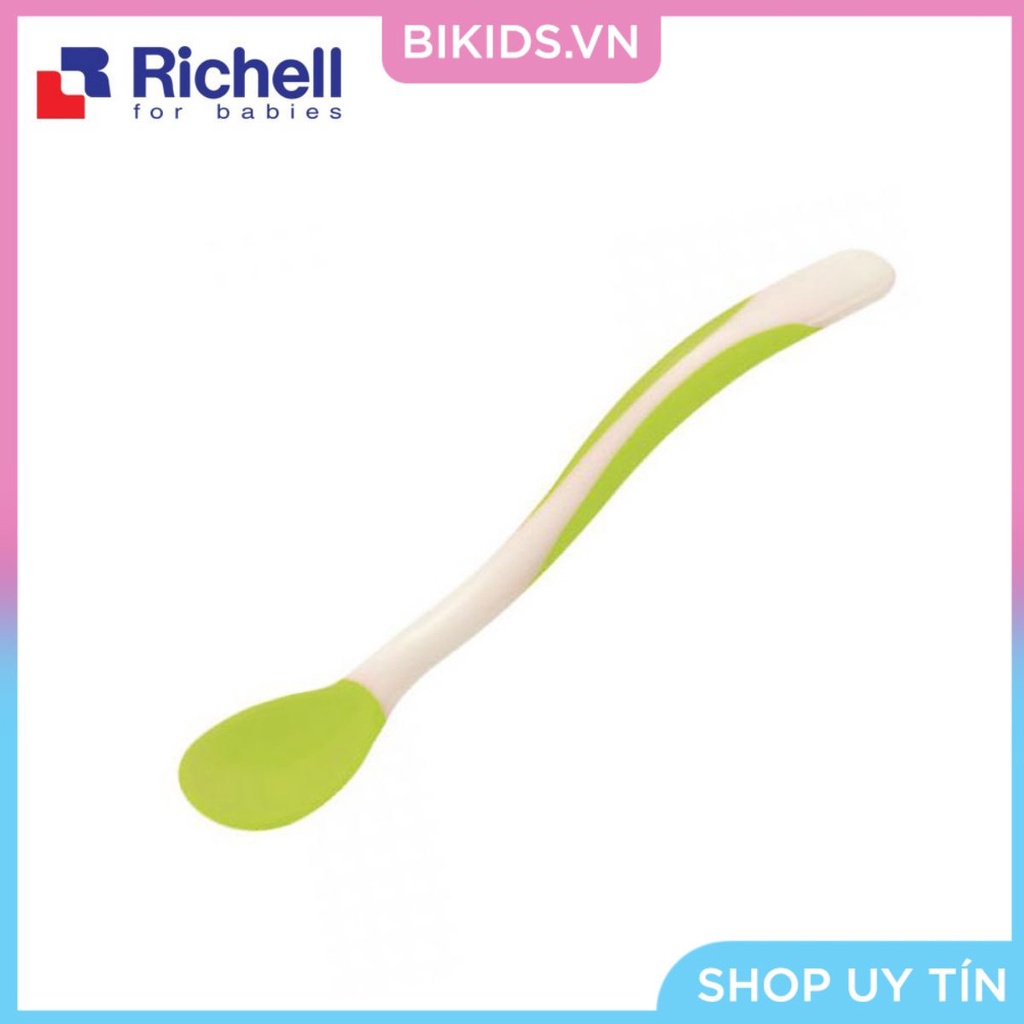 Richell - Thìa mềm xanh lá