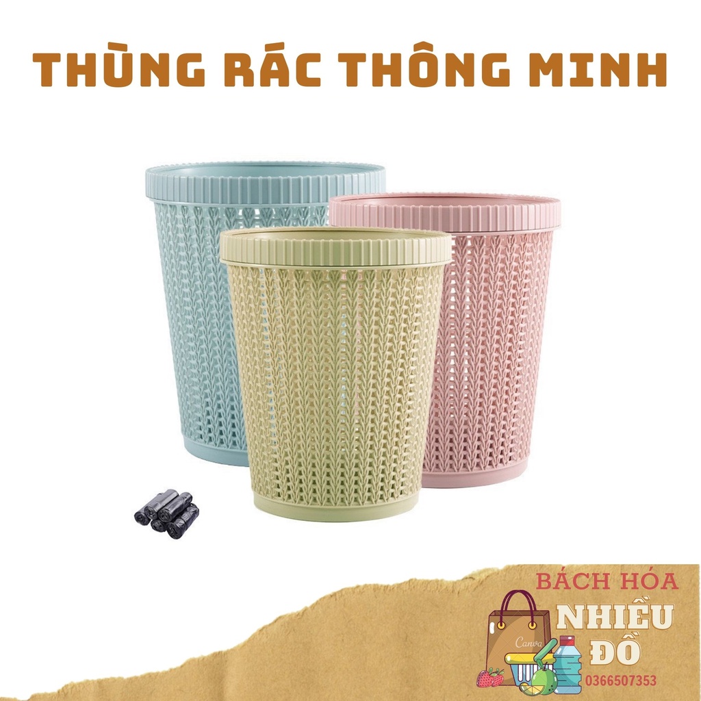 Thùng Rác Thông Minh Có Khe Tự Động Thay Túi( Siêu Hot).