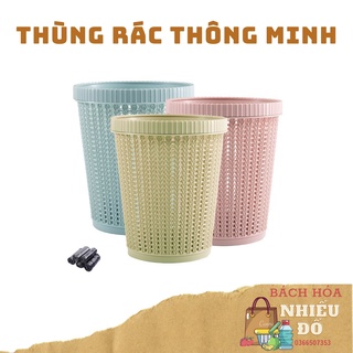 Thùng Rác Thông Minh Có Khe Tự Động Thay Túi( Siêu Hot).