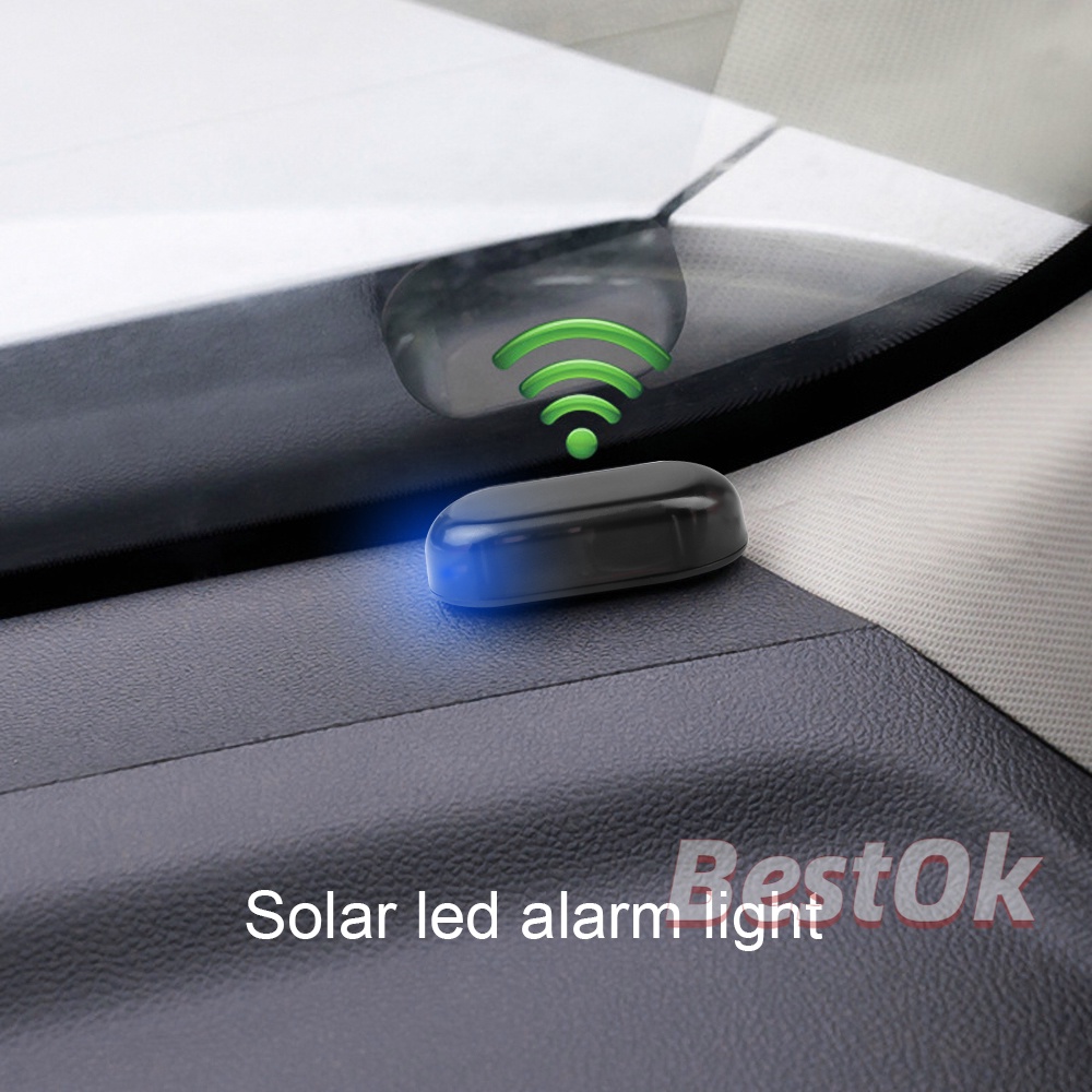 Đèn LED Báo Động 12V Cổng USB Chống Trộm Sử Dụng Năng Lượng Mặt Trời