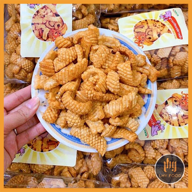 Bánh snack mực Thái Lan LhyFood gói 200g đồ ăn vặt Hà Nội