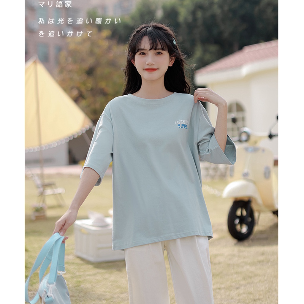 Áo thun tay lỡ nam nữ, áo phông unisex form rộng mát mịn thấm hút mồ hôi NILO