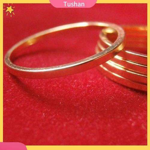 Bộ 5 nhẫn midi hợp kim kiểu dáng thời trang