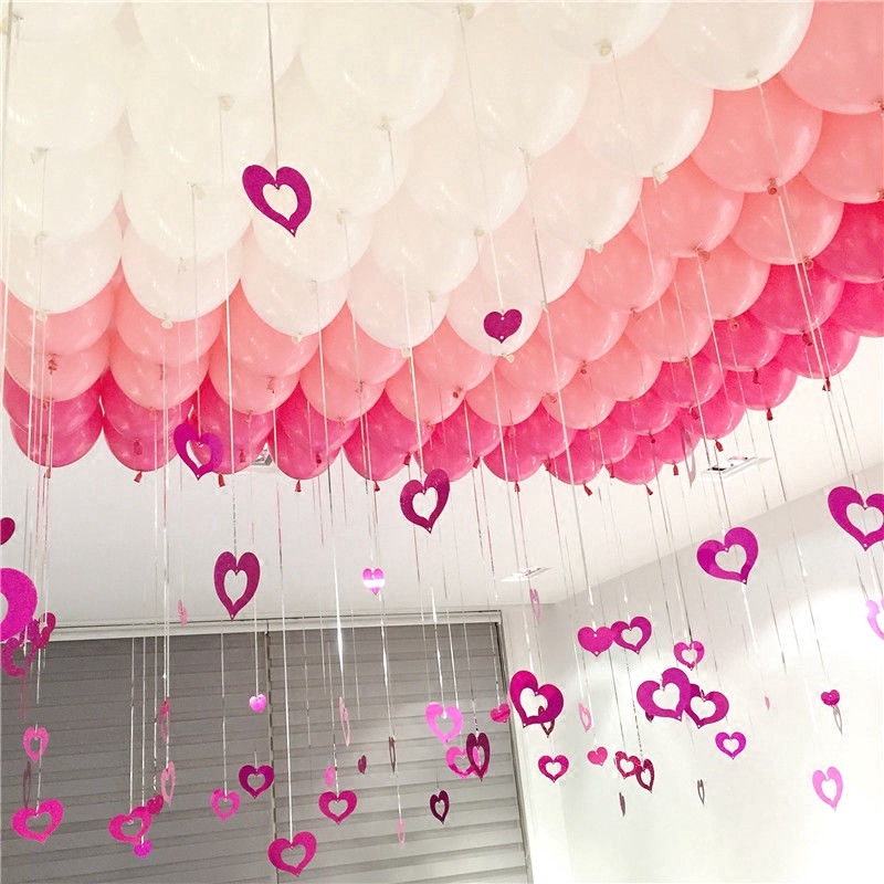 Set 100 miếng keo dán bong bóng chuyên dụng trang trí tiệc