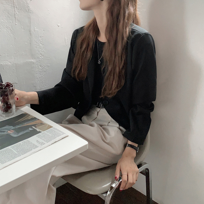 Áo Khoác Suit Trơn Màu Đơn Giản Dành Cho Nữ 37267