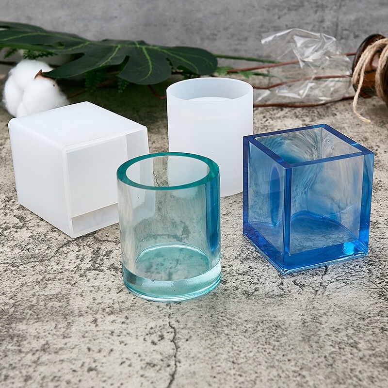 Khuôn resin handmade hình ống cắm bút nhỏ
