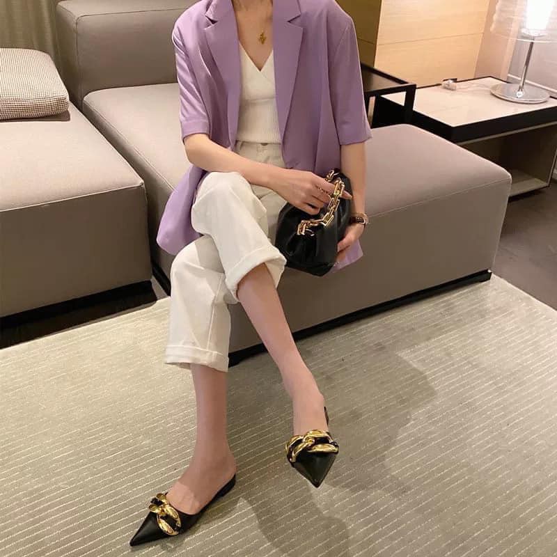 Giày sục xích nữ mũi nhọn, PHONG CÁCH HÀN QUỐC, trẻ trung năng động | BigBuy360 - bigbuy360.vn