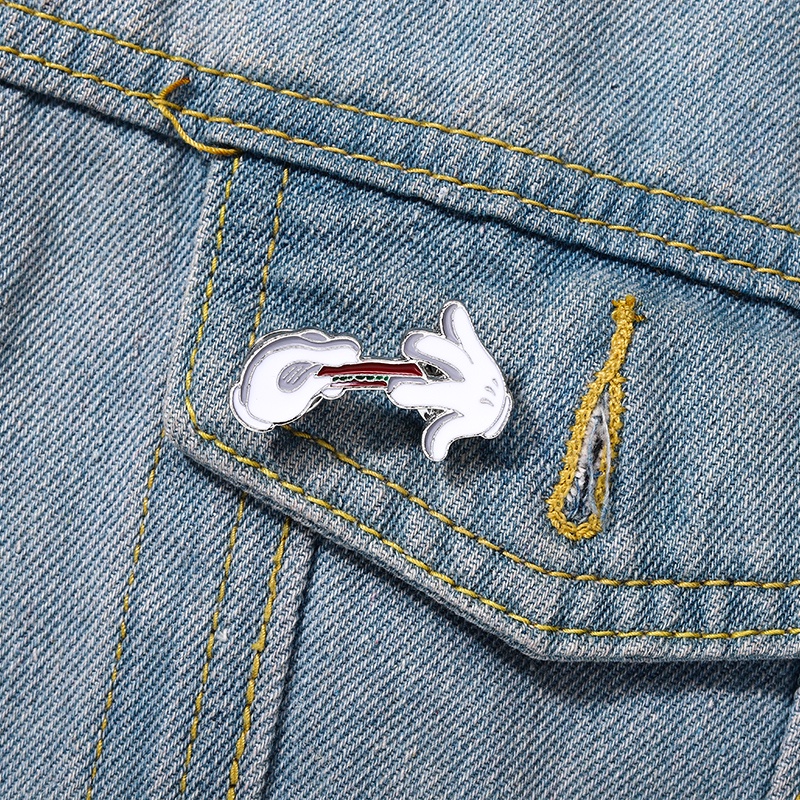 Ghim Cài Áo Kim Loại Hình Bàn Tay Dễ Thương