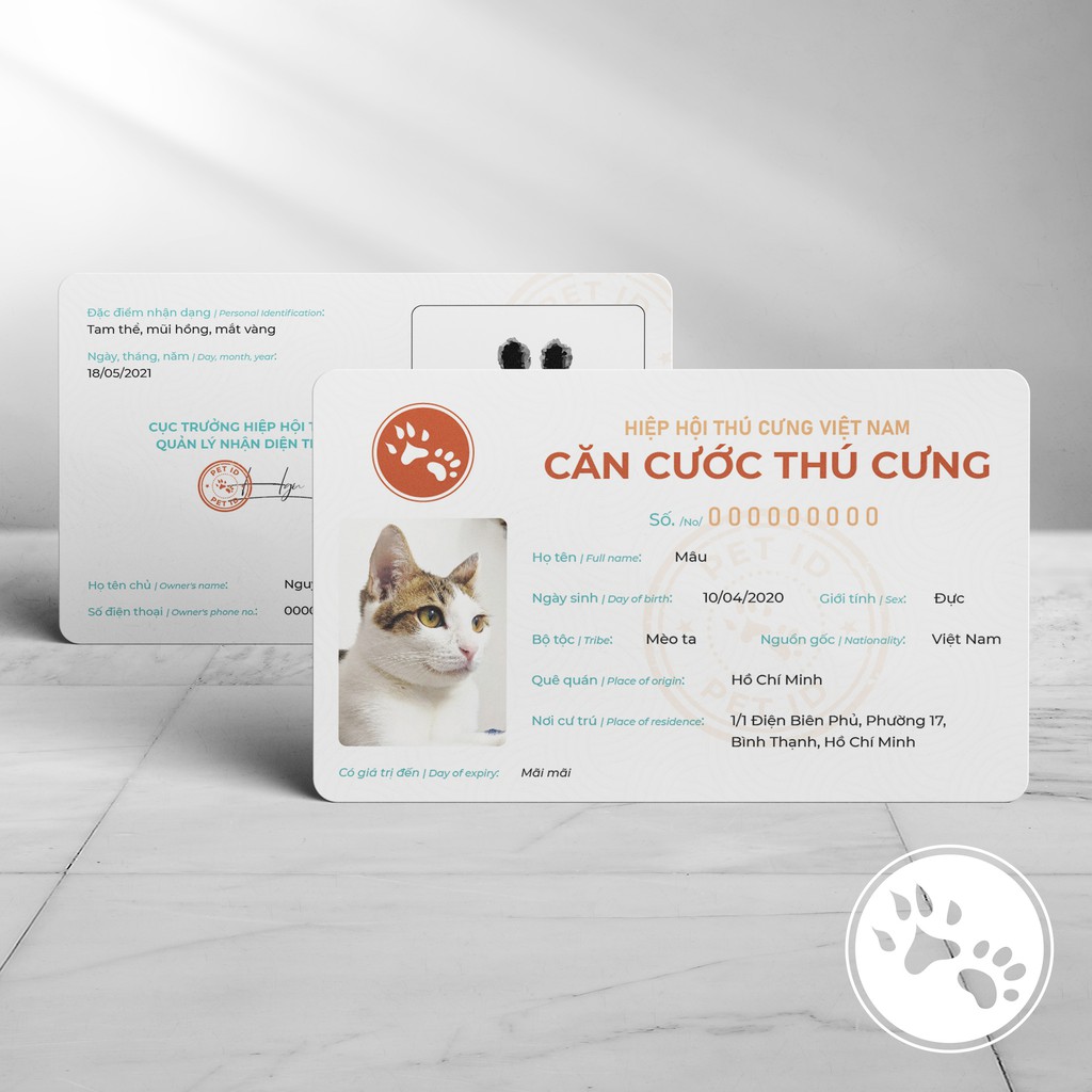 Căn cước cho thú cưng - PET ID