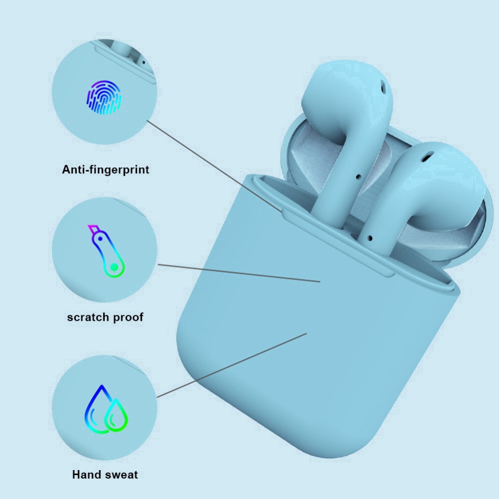 Inpods 12 TWS Wireless Earphone Bluetooth 5.0 HIFI Macaron Sport Earbuds Touch | BigBuy360 - bigbuy360.vn