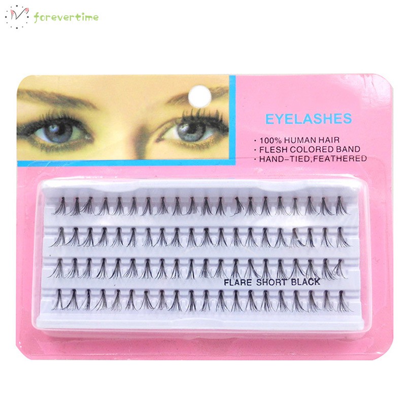 #Trang điểm# 60 Stand Individual False Fake Eyelashes Corner Flare Cluster Lashes Beauty Tools