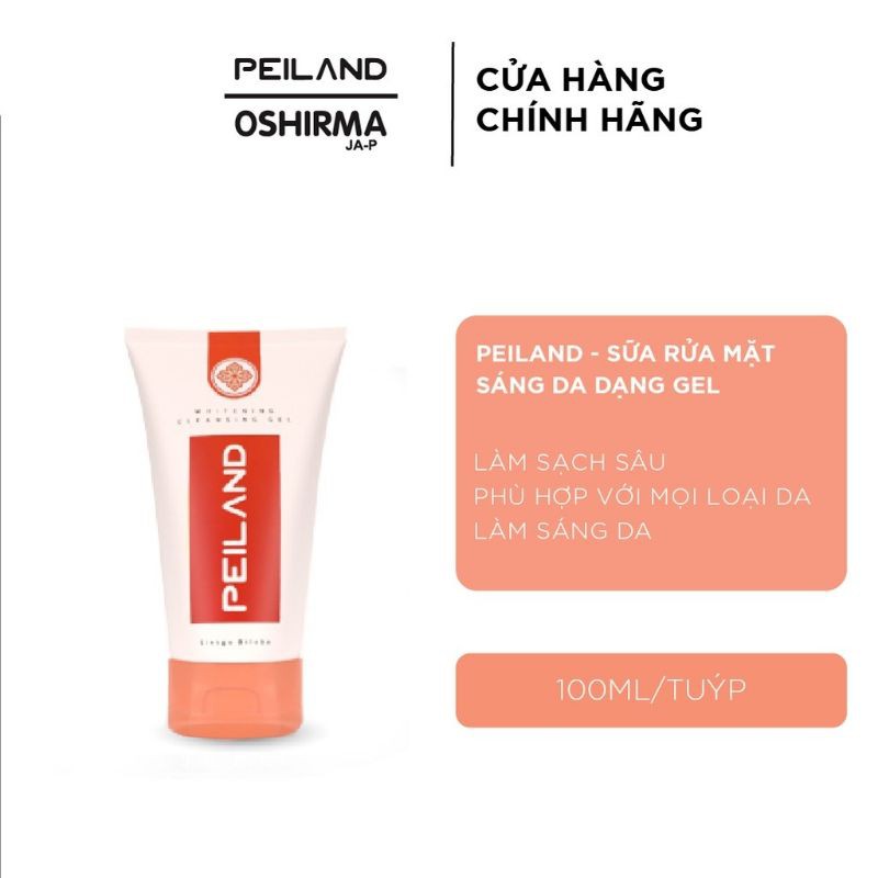 Sữa rửa mặt Peiland sáng da không tạo bọt màu cam 100ml (da nhờn)