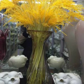 Bông Lúa Giả decor -  Cành lúa vàng trĩu bông nhiều kích thước.