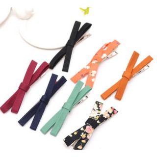 combo dây buộc tóc + nơ tóc chữ X ( dạng kẹp ) xinh xắn