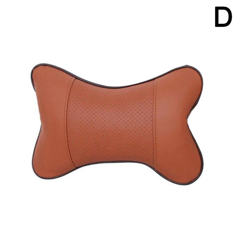 1 Gối Tựa Đầu / Tựa Lưng Bằng Da Thông Dụng Bảo Vệ Cổ / Đầu Cho Xe Hơi Gối kê cổ bằng da giả thoáng khí thoải mái chuyên dùng cho ghế ngồi xe hơi Axia Myvi Bezza Saga Arus X70 X50