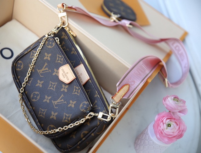 Combo LV W266-22-18 Pochette 3 món fullbox da thật