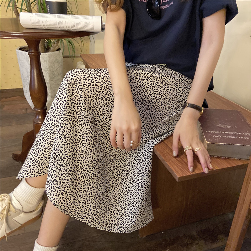 Chân Váy Nữ Lưng Cao Dáng Chữ A Họa Tiết Da Báo Phong Cách Vintage Hàn Quốc | BigBuy360 - bigbuy360.vn