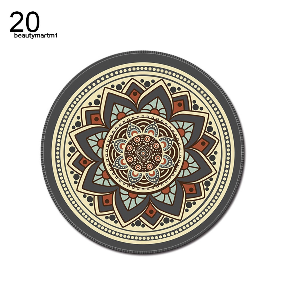 Tấm lót chuột hình tròn phong cách Bohemian cổ điển độc đáo