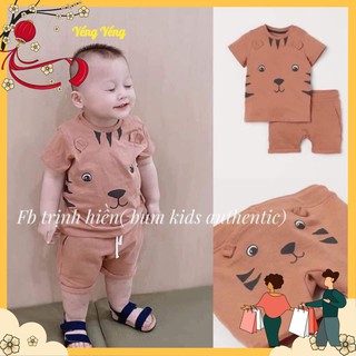 Sbt107 - bộ đùi cotton bé trai gấu nâu
