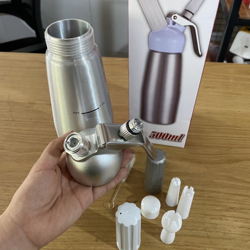 Bình Xịt Kem Tươi Cream Whipper Inox 500ml - 1000ml