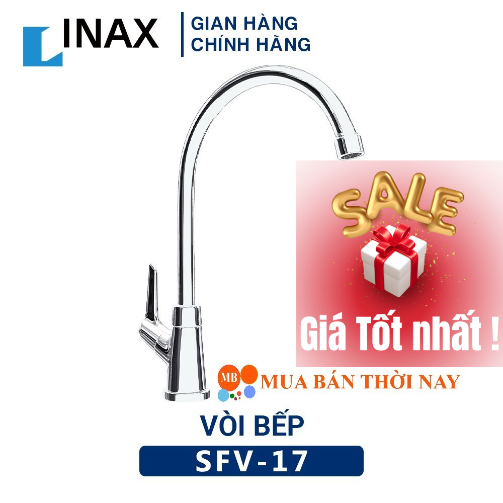 Vòi chậu rửa chén bát Lạnh INAX SFV-17, Vòi bếp 1 đường nước cao cấp, cam kết chính hãng 100%