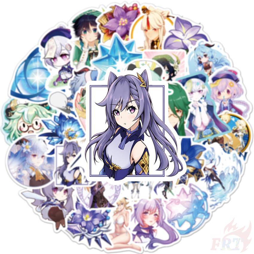 ❉ Genshin Impact - Series 04 Cartoon Games Stickers ❉ 50Pcs/Set DIY Fashion Luggage Laptop Skateboard Doodle Decals Stickers