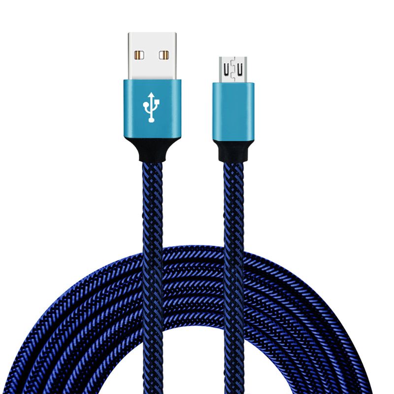 Cáp Sạc Nhanh Micro USB Dạng Bện 3A Cho Điện Thoại Thông Minh / Máy Tính Bảng Android S7 S6