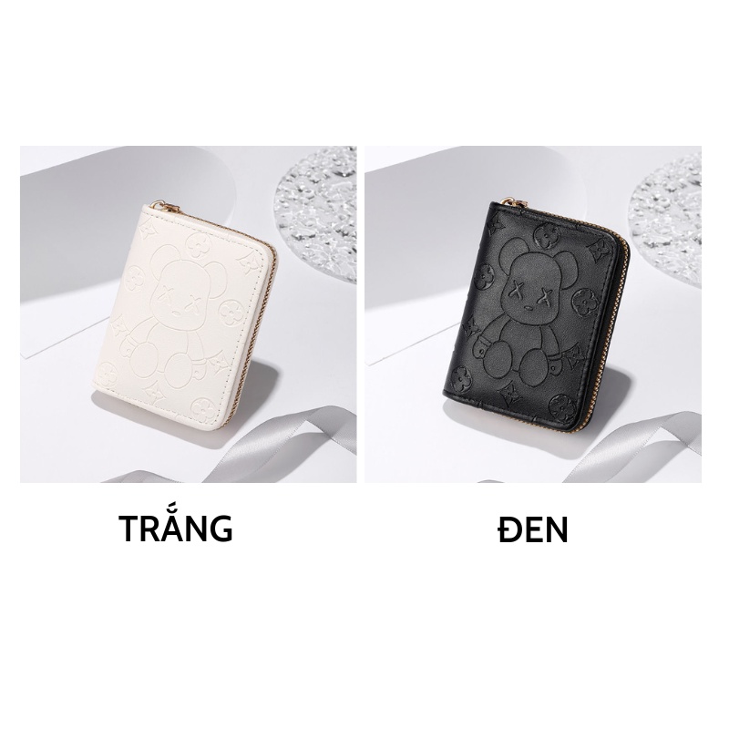 Ví nữ mini học sinh bỏ túi cute gấu mochi dễ thương nhiều ngăn thời trang Hàn Quốc đựng tiền cao cấp giá rẻ JOLITA VN53