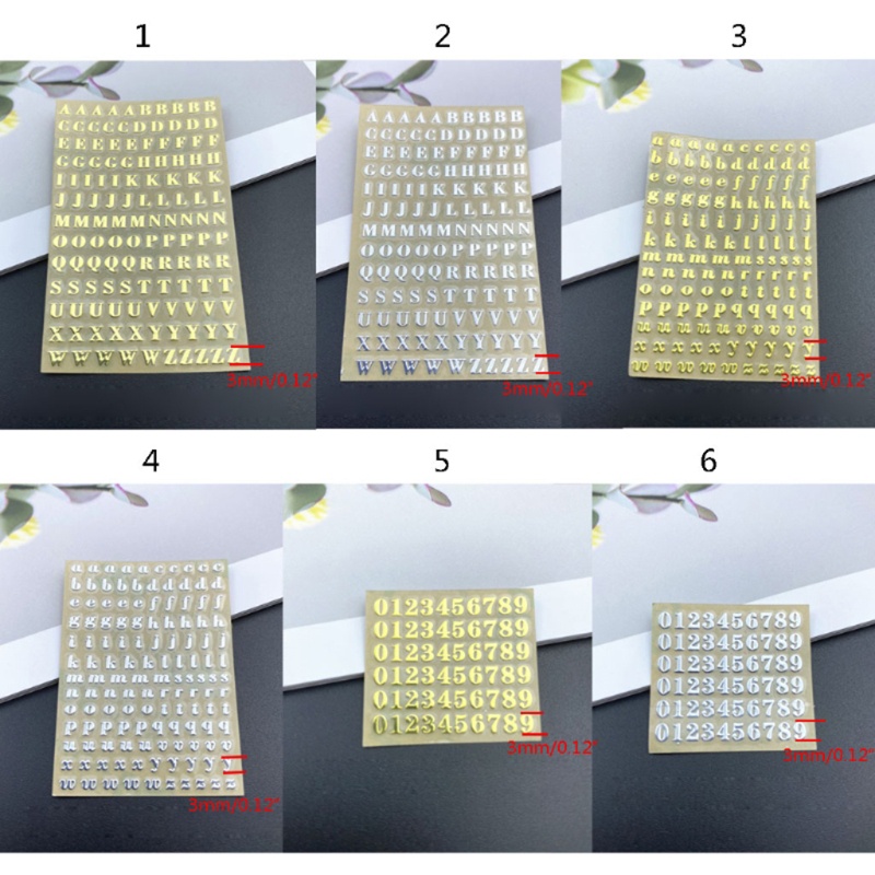 Bộ 26 chữ cái/ chữ số lấp lánh dùng trang trí DIY
