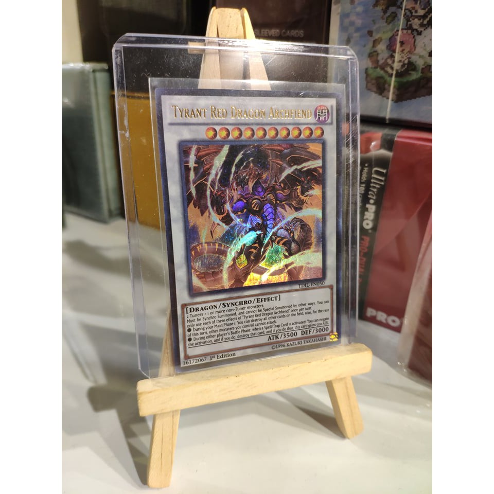 Lá bài thẻ bài Yugioh Tyrant Red Dragon Archfiend – Ultra Rare - Tặng bọc bài nhựa bảo quản