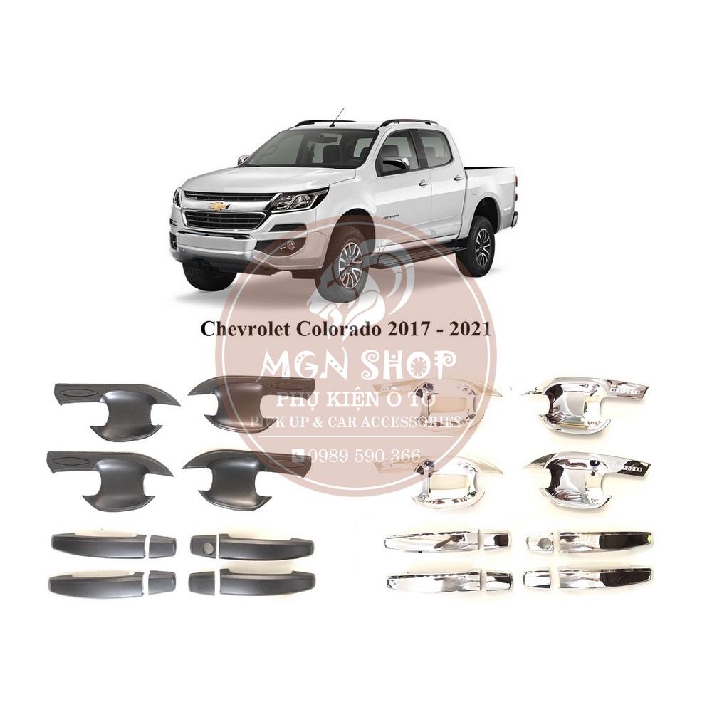 Ốp [Chevrolet Colorado 2017 - 2021] [full bộ] [màu đen / màu bạc]