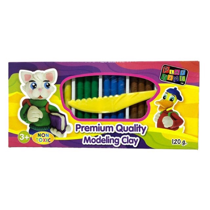 Đất nặn 6 màu Playtime 013-TR6120 Vỉ 6 Màu