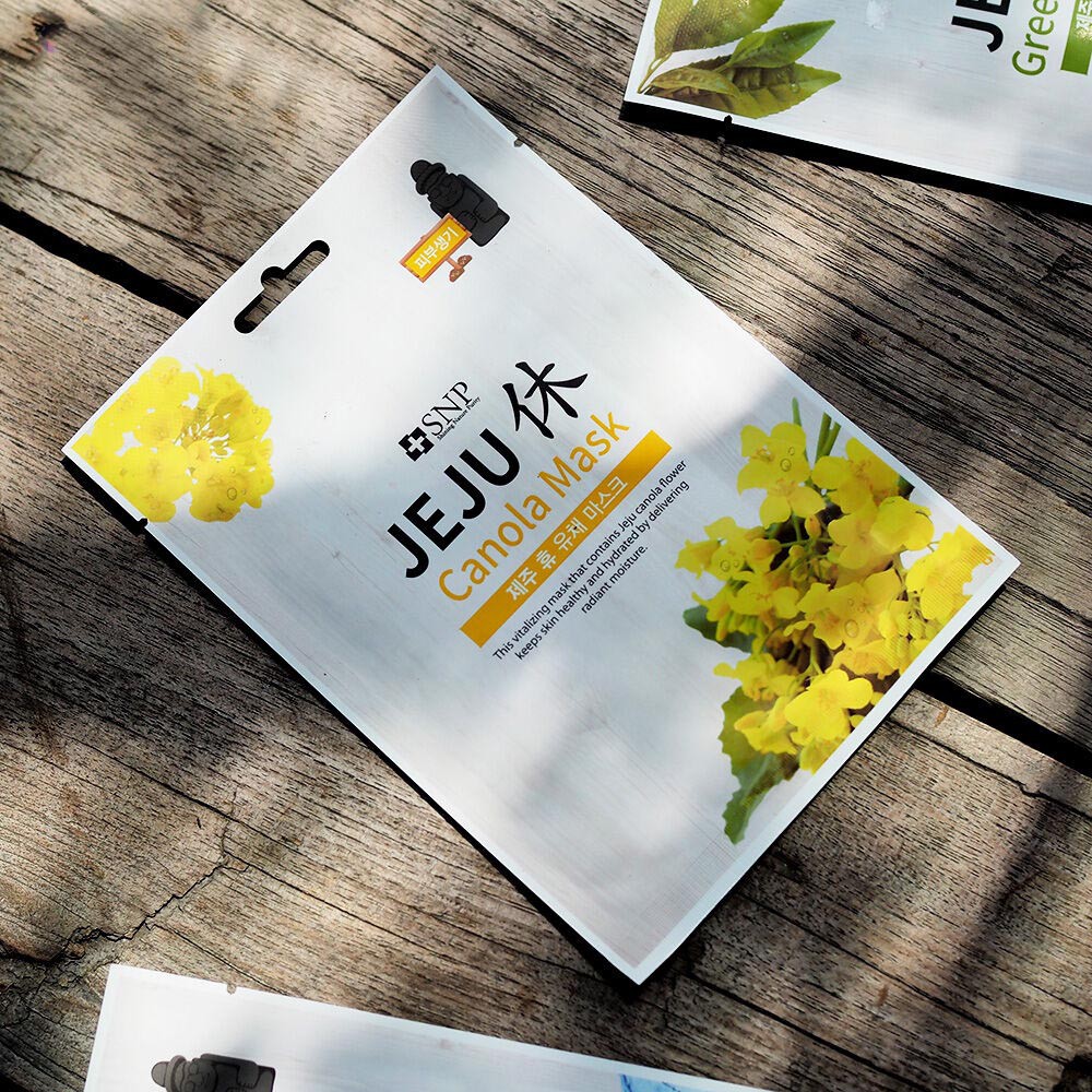 Mặt Nạ Dưỡng Tinh Chất Hoa SNP Canola Jeju Mask 22ml