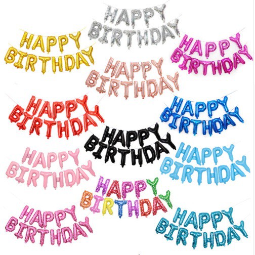 trang trí tiệc sinh nhật [FREESHIP❤️] bóng chữ happy birthday