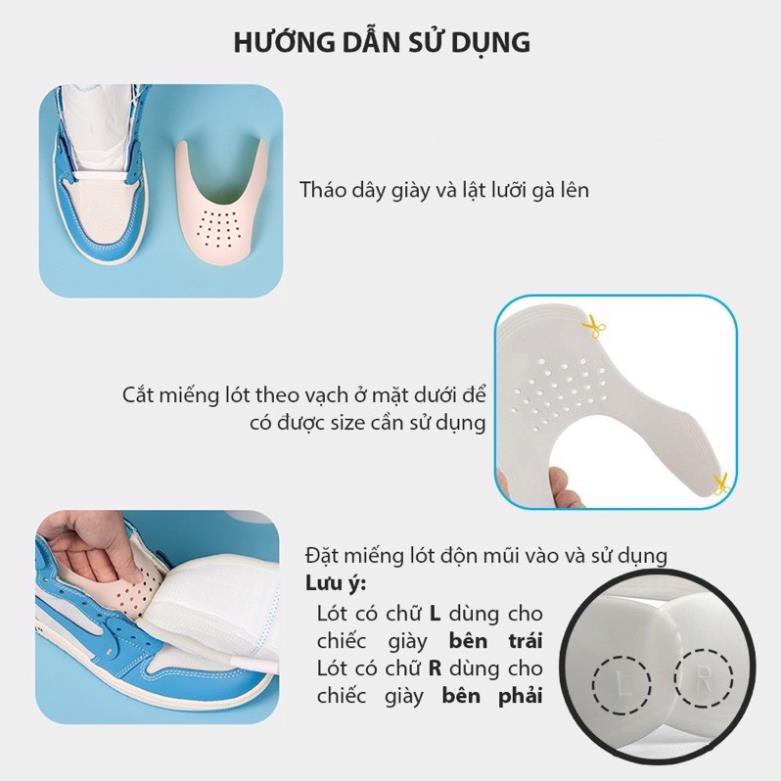 Bảo vệ mũi giày sneaker chống gãy, chống nhăn Present Original Sneakers