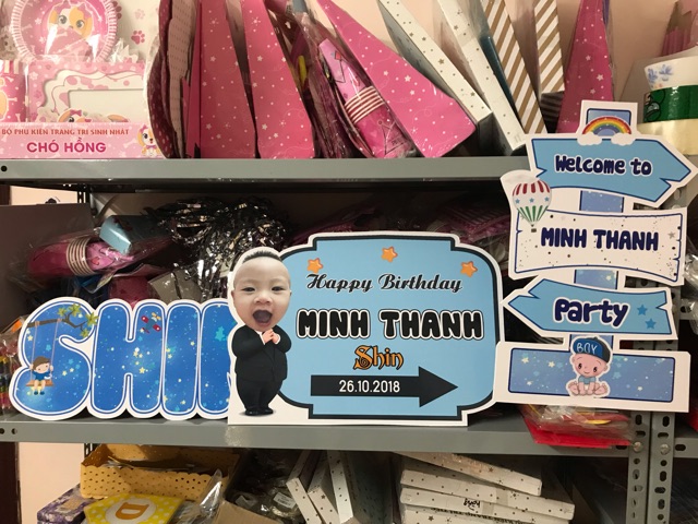 Bảng tên treo sinh nhật cho bé