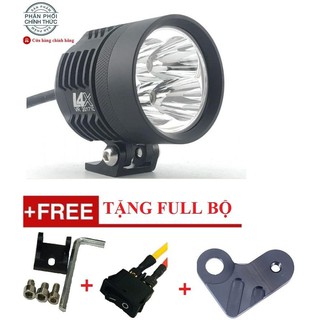 Đèn Pha Led trợ sáng L4x + TẶNG Công Tắc On/Off dành cho Xe Máy,Moto,Oto Siêu Sáng, độ sáng 4000K đẹp từng chi tiết