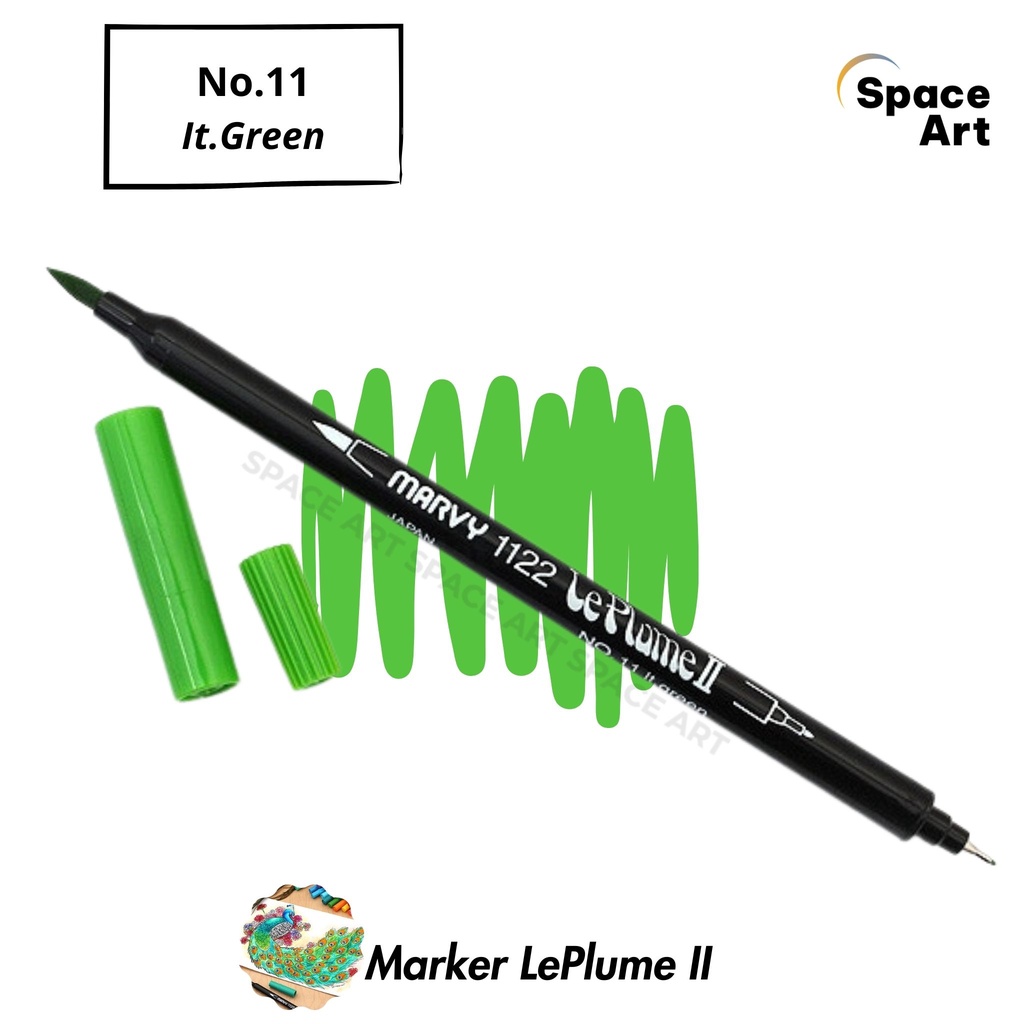 Bút MARKER màu nước MARVY LE PLUME II 1122 double-side Tone Hồng,đỏ,cam,tím