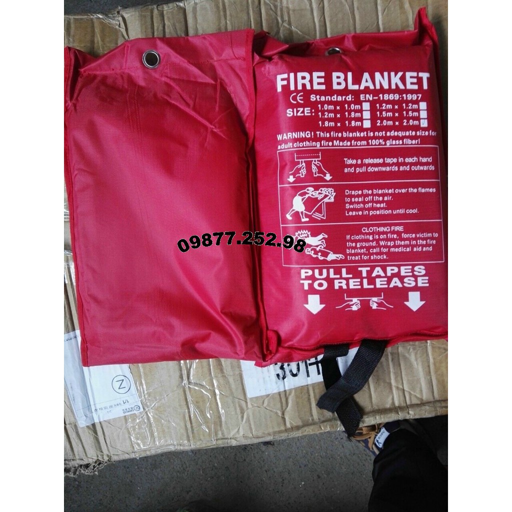 chăn chữa cháy, chăn dập lửa 2.0*2.0m