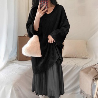 [ Có Sẵn ] Set Váy Len ren Hồng, Đen ulzzang ( CÓ CLIP)