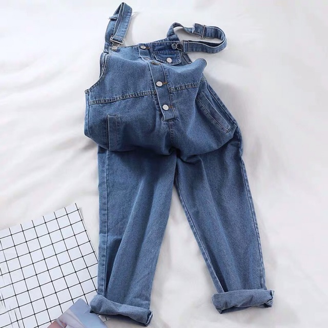 [ Mã FADIRECT20 giảm 20K đơn 150K] Quần yếm jean nữ baggy dáng trơn MSY44 | BigBuy360 - bigbuy360.vn