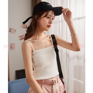 [Hot 2021] Áo 2 Hai Dây Đẹp Len Tăm Bản Nhỏ Dáng Croptop Mặc Vest Siêu Dễ Thương Hot Năm 2021 - QA23 | BigBuy360 - bigbuy360.vn