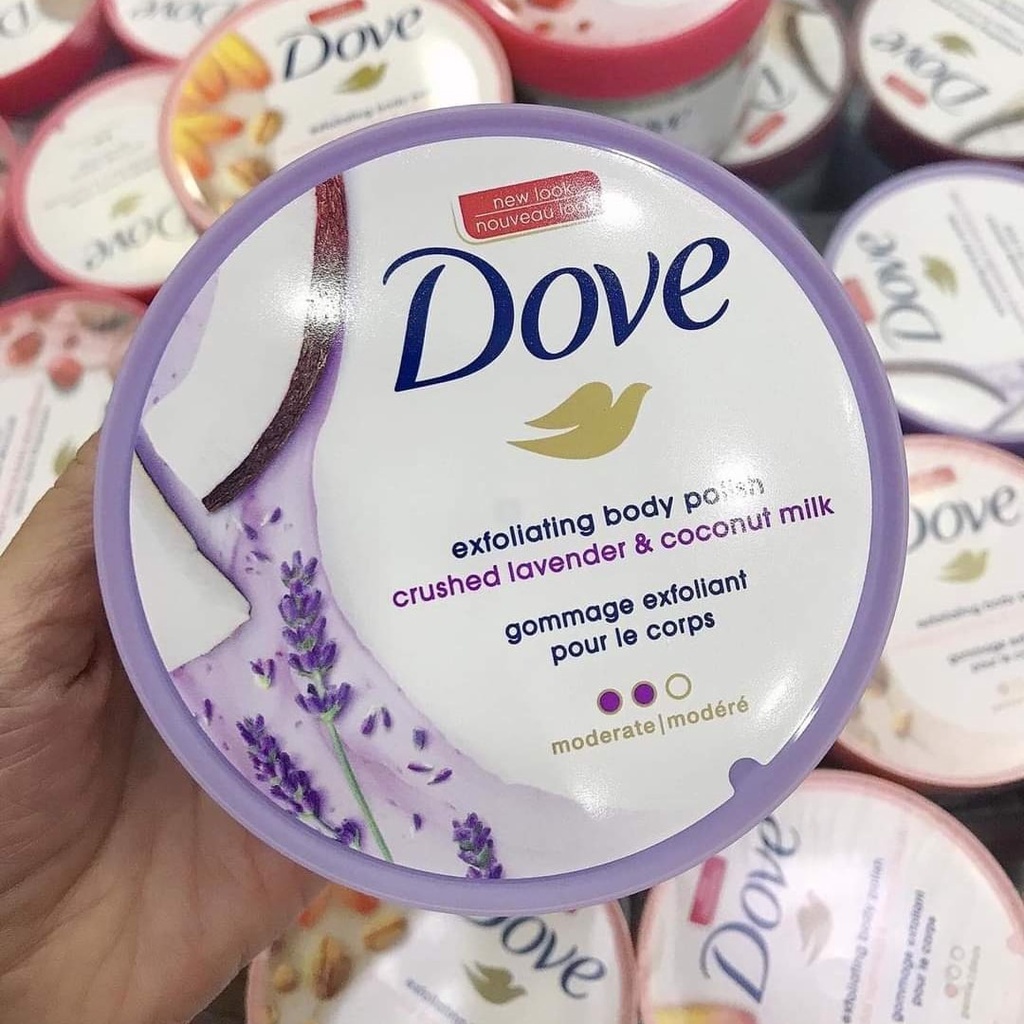 Tẩy Da Chết DOVE Exfoliating Body Polish 225ml, 298gr