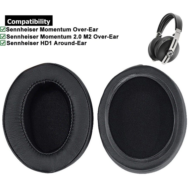 1 Cặp Mút Đệm Tai Nghe Không Dây Cho sennheiser momentum 1 1.0 2 2.0 m2 hd1